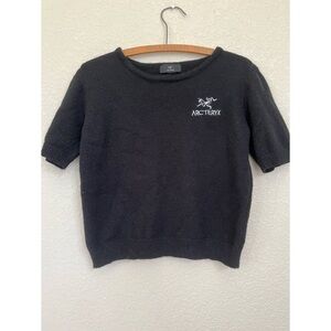 Arc’teryx Black Cropped Knit Sweater
